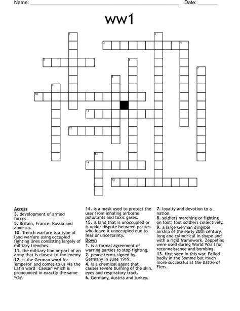 War of the worlds weapon crossword. The Crossword Solver found 30 answers to "'War of the Worlds' foe", 4 letters crossword clue. The Crossword Solver finds answers to classic crosswords and cryptic crossword puzzles. Enter the length or pattern for better results. Click the answer to find similar crossword clues . Enter a Crossword Clue. A clue is required. 