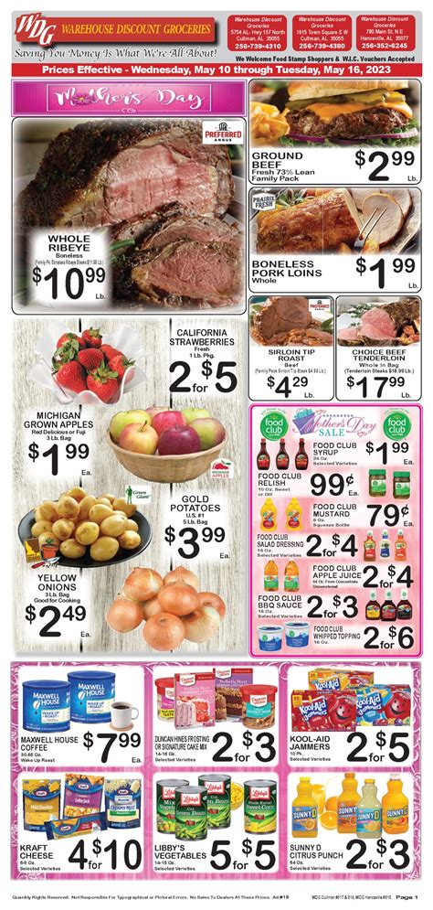 Our weekly ad circular features advertised specials throughout the store along with valuable coupons and savings. Make your shopping list and start saving now! Make your shopping list and start saving now!. 