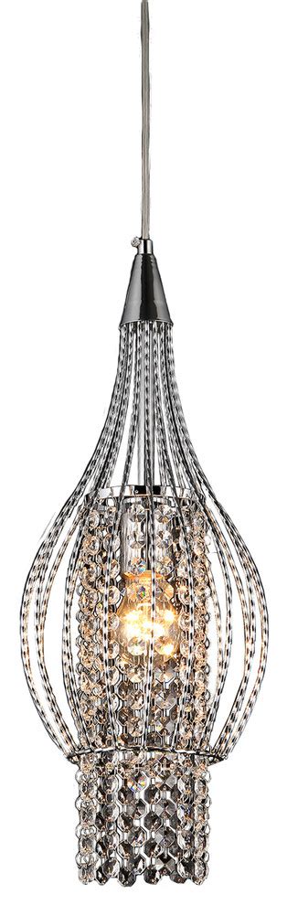 Warehouse of Tiffany Chrome Xyza Crystal Chandelier