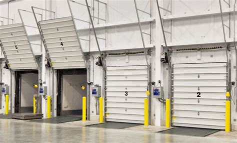 Warehouse with loading dock for rent.  Featuring six large roller shutter doors ...
