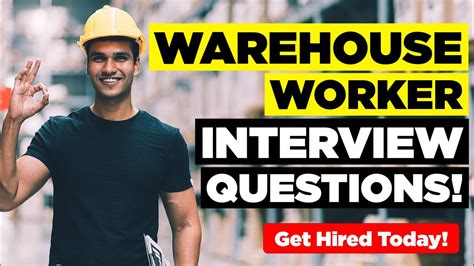 Warehouse worker interview questions