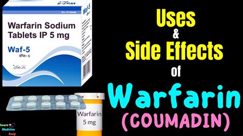 Warfarin (Coumadin, Jantoven): Side Effects, Dosages