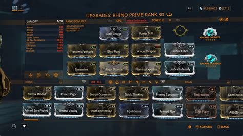 Warframe Rhino Prime Build Guide