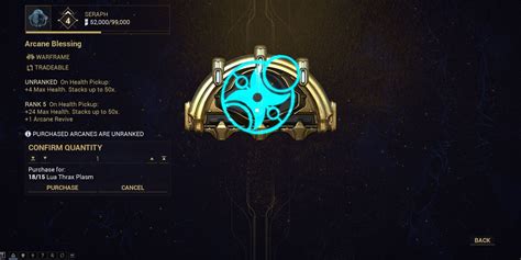 688K subscribers in the Warframe community. Reddit community and fansite for the free-to-play third-person co-op action shooter, Warframe. ... How much should I ask if I'm selling a r5 arcane blessing . Question/Request Share Add a Comment. Be the first to comment Nobody's responded to this post yet. Add your thoughts and get the conversation ...