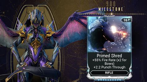 Primed Vigor is the Primed version of Vigor, which increases both shields and health of a Warframe by a percentage of their base values. This mod is exclusive to the Daily Tribute system. It will become available at day 200, 400, 600 and 900, until chosen as the Milestone reward, among Primed Fury, Primed Shred, and (day 400+) Primed Sure Footed. This mod first became available on January 5 ... 