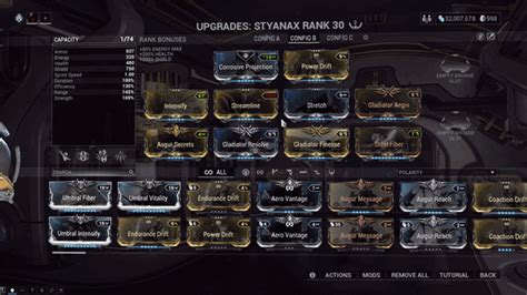 Warframe styanax augments. WARFRAME AUGMENT BUFFS - PART 3 (FINAL) In the Veilbreaker and Nora’s Mix Vol 1 updates, we buffed a number of underused Warframe Augments (from Ash to Oberon). This third and final batch of buffs tackles Warframe Augments from Saryn to Zephyr. We have increased their viability in missions, which we hope will encourage … 