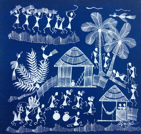 Warli art /Indian Traditional warliart /#warlipainting # ... - YouTube