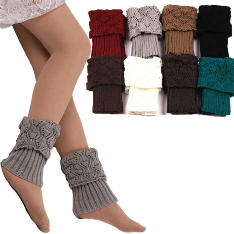 Warmer Short Crochet Soft Plus Fleece Boot Socks Knitted Socks Leg …