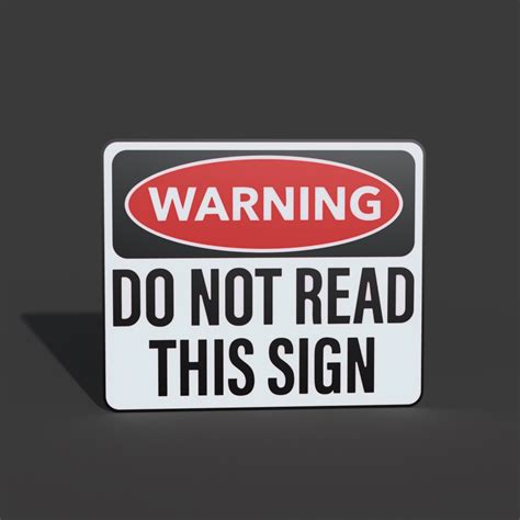 Warning: Do not read...