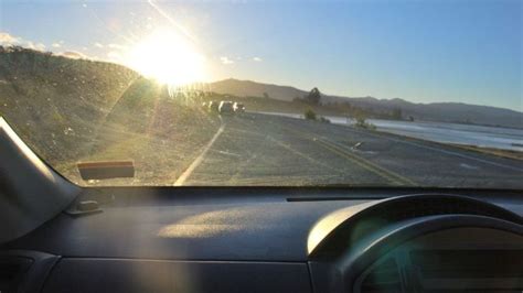 Warning: Sun glare can cause issues for drivers on I-70 during winter months