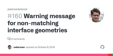 Warning message for non-matching interface geometries #160