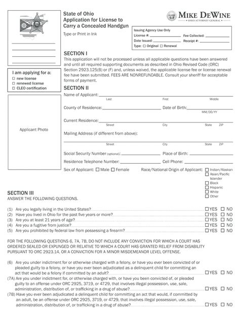 Warren county ohio ccw renewal. .  ...