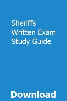 Warren county sheriff exam study guide. - The condominium bluebook 14th edition for california.