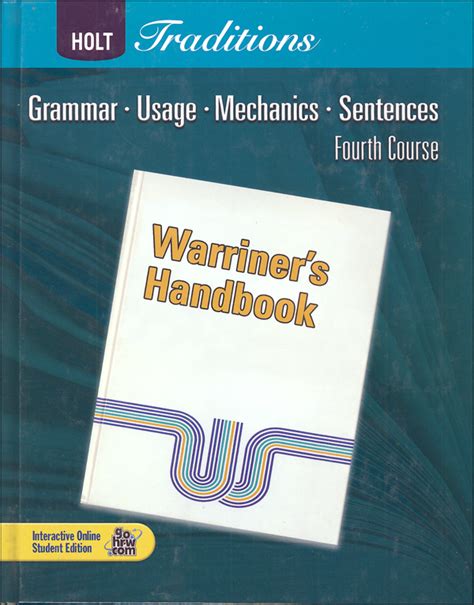 Warriner Course Handbook Fourth Answers