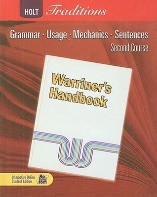 Warriners handbook second course grammar usage mechanics sentences. - Freelander 2 hse manuale del proprietario.