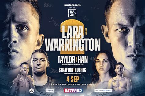 Warrington vs. Lara Rematch Still Targeted For September 4 at Headingley