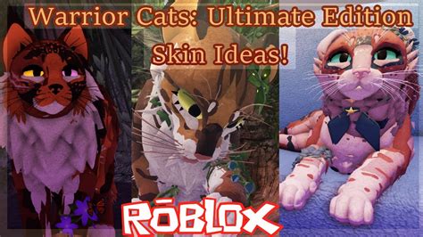 Do you love Warrior Cats Ultimate Edition on Roblox? Do you want some creative and unique skin ideas for your cat characters? Watch this video and get inspired by three amazing cat skin designs ...
