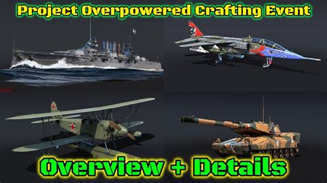 Total of Required Materials for Overpowered Event . ... War Thunder MMO Action game Gaming comments sorted by Best Top New Controversial Q&A lWantToFuckWattson • Additional comment actions. I haven't participated in the crafting at all, so I hadn't realized there were more than 3 parts per plane LOL ... Guide - Event Cost Breakdown .... 