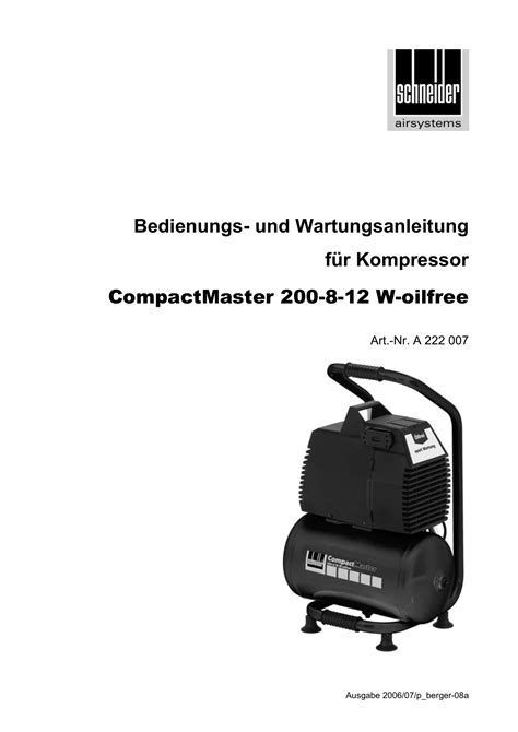 Wartungsanleitung für kompressoren compair air 85. - Süddeutsches germanentum und leibeszucht der jugend.