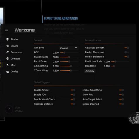 Warzone Hacks instructions