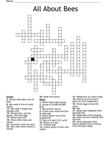 Was Busy As A Bee Crossword