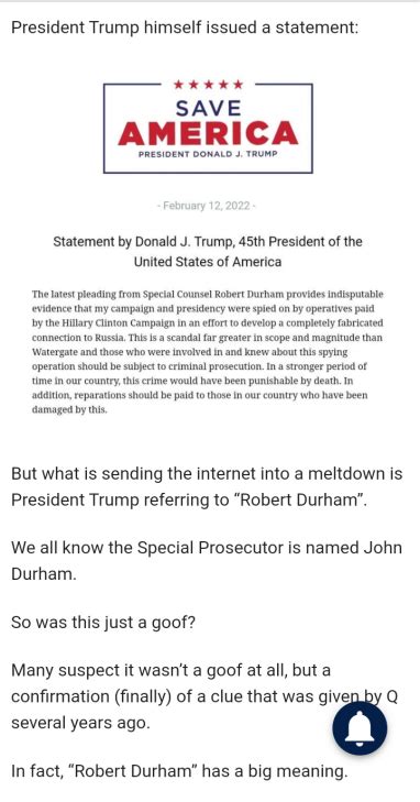 Was WeLoveTrump Right All Along? John Durham Doesn