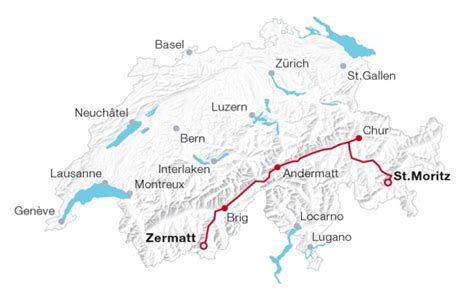 Was ist der Glacier Express und auf welcher Strecke fährt er?