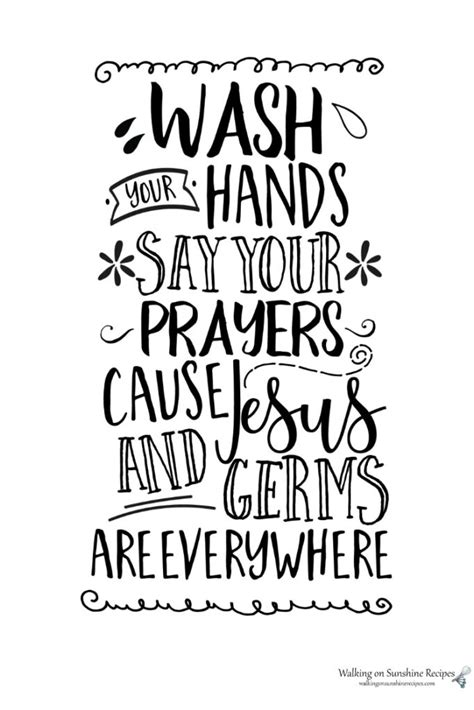 Wash Your Hands and Say Your Prayers - Walking on Sunshine