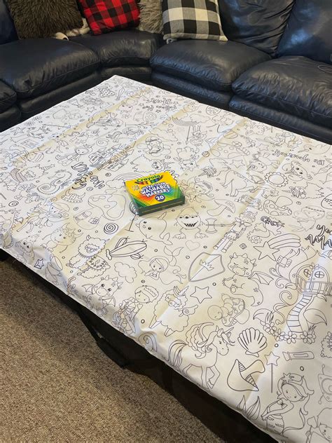 Washable Coloring Tableclo