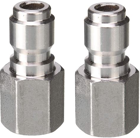 Washer coupler. Pressure Washer Quick Connect Fittings by ESSENTIAL WASHER, Stainless Steel 3/8 Inch Male NPT Pressure Washer Plug - Set of 2, Works with Most Stainless Steel or Brass Pressure Washer Couplers $12.95 $ 12 . 95 
