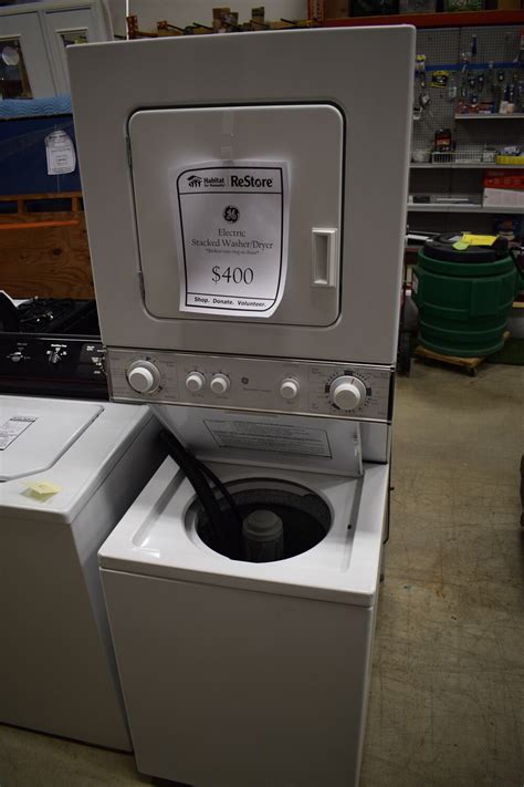 Washer dryer electric stackable. 44" from the floor and 6" from the right side of the dryer would be best, just to the right of where the vent will be hooking up. That way you can take off the ... 