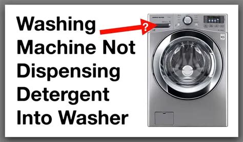 Washing Machine Not Dispensing Detergent Into Washer ...