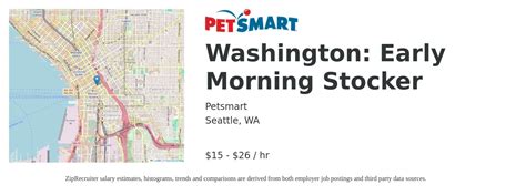 Washington: Early Morning Stocker Job in Burien, WA - PetSmart ...