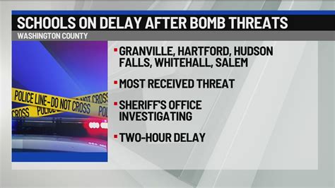 Washington County schools on delay after bomb threats