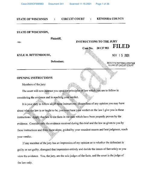 Washington State Pattern Jury Instructions