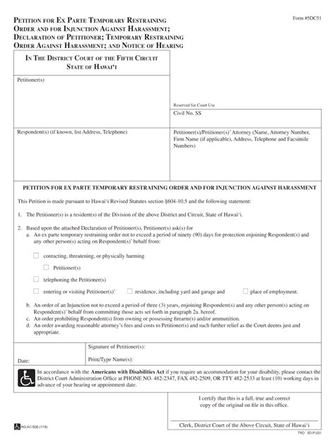 Washington State Restraining Order Form Complete with ease airSlate