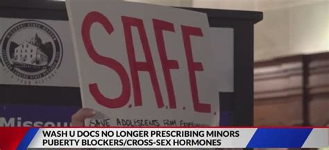 Washington University no longer prescribing minors puberty blockers/cross-sex hormones