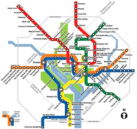 Washington dc metro station map. L'Enfant Plaza. View Metro Map. 600 Maryland Avenue SW, Washington DC 20024. Metro Lines: Orange, Silver, Blue, Yellow, and Green Lines. Metro Schedule: Opens at 5:08 AM (M-F). Metro Parking: None. Bikes: There are 6 bike racks at this station. Metro Entrances: The station has 3 entrances at: D Street between 6th & 7th Streets SW. 