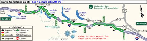 Mountain Weather Forecast. Detailed Avalanche Forecast. Avalanche Watch. Avalanche Warning. Snow Depth Information. Mountain Highway and Pass Reports. Washington State Department of Transportation. Road Conditions Report. By Phone in Washington: Dial 5-1-1.. 