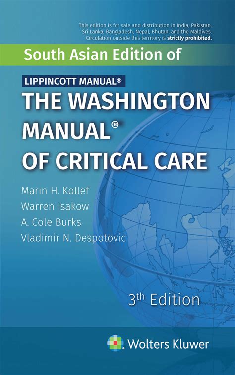 Washington manual of critical care 2012. - Ritocco commerciale di photoshop in studio.