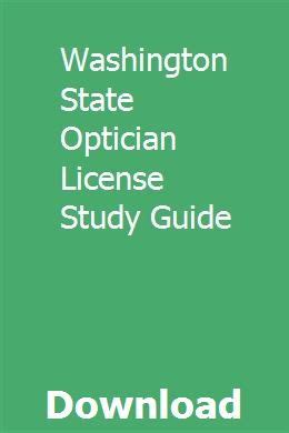 Washington state optician license study guide. - Nonparametric statistical inference solution manual gibbons.