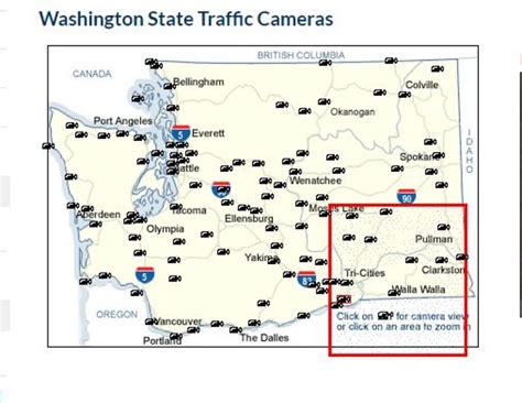 View live cameras for roads and bridges in Was