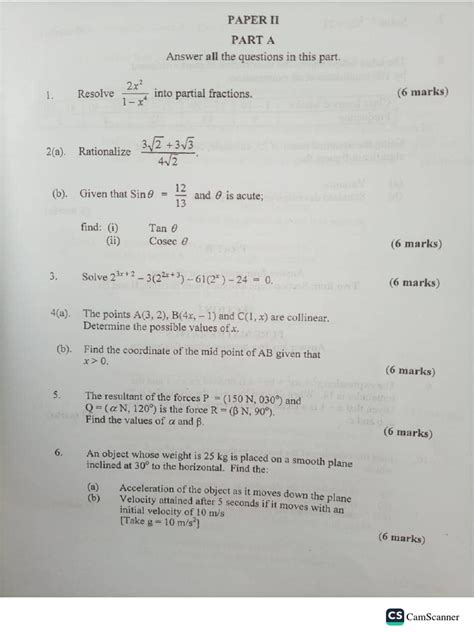 Wassce elective mathematics past questions. 67K subscribers Subscribed 12 In ...