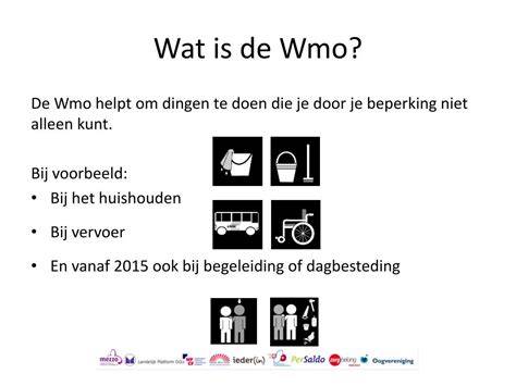 Wat houdt de wmo in