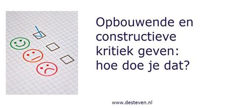 Wat is constructieve kritiek