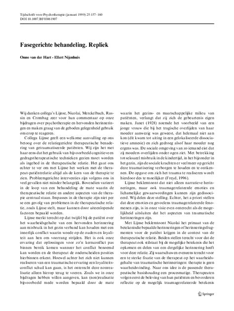 Wat is fasegerichte behandeling