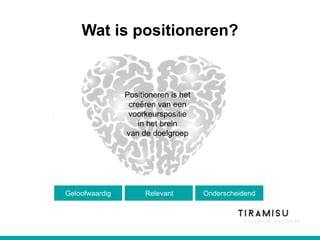 Wat is positioneren