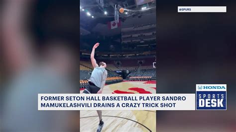 474px x 266px - Watch: Former Seton Hall player Sandro Mamukelashvili makes amazing shot