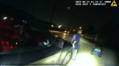 Watch: Indiana police pull over man accused of driving Power Wheels Jeep while intoxicated