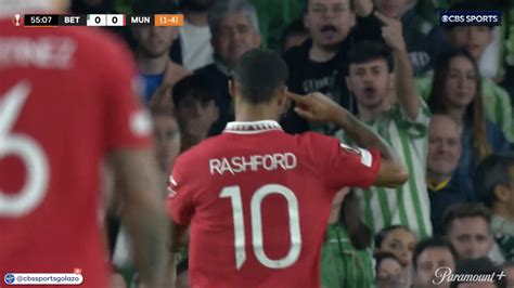 Watch: Marcus Rashford goal vs Real Betis is a 25-yard rip